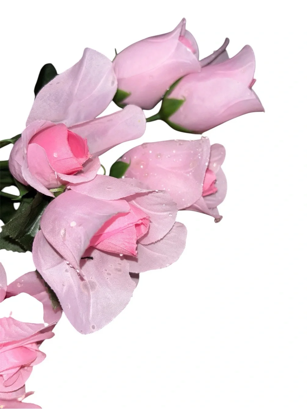 fake pink raindrop roses